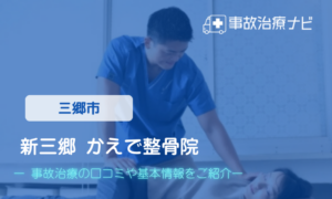 新三郷 かえで整骨院　交通事故治療