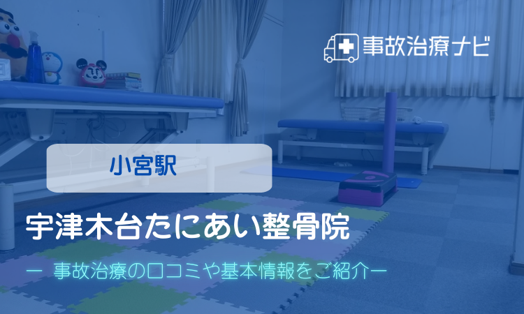 宇津木台たにあい整骨院 交通事故治療