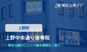 上野中央通り接骨院 交通事故治療