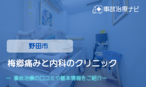 梅郷痛みと内科のクリニック　交通事故治療
