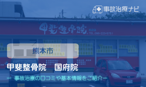 甲斐整骨院 国府院　交通事故治療