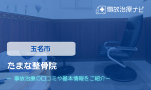 たまな整骨院　交通事故治療