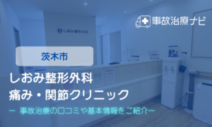 しおみ整形外科 痛み・関節クリニック　個通事故治療