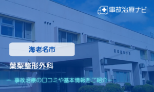 葉梨整形外科　交通事故治療
