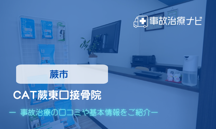 CAT蕨東口接骨院　交通事故治療