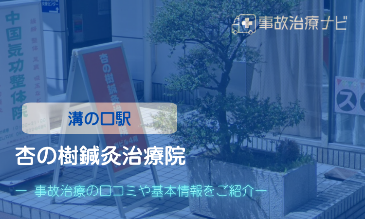杏の樹鍼灸治療院　交通事故治療　溝の口