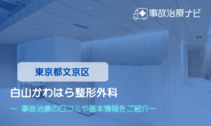 白山かわはら整形外科　交通事故治療
